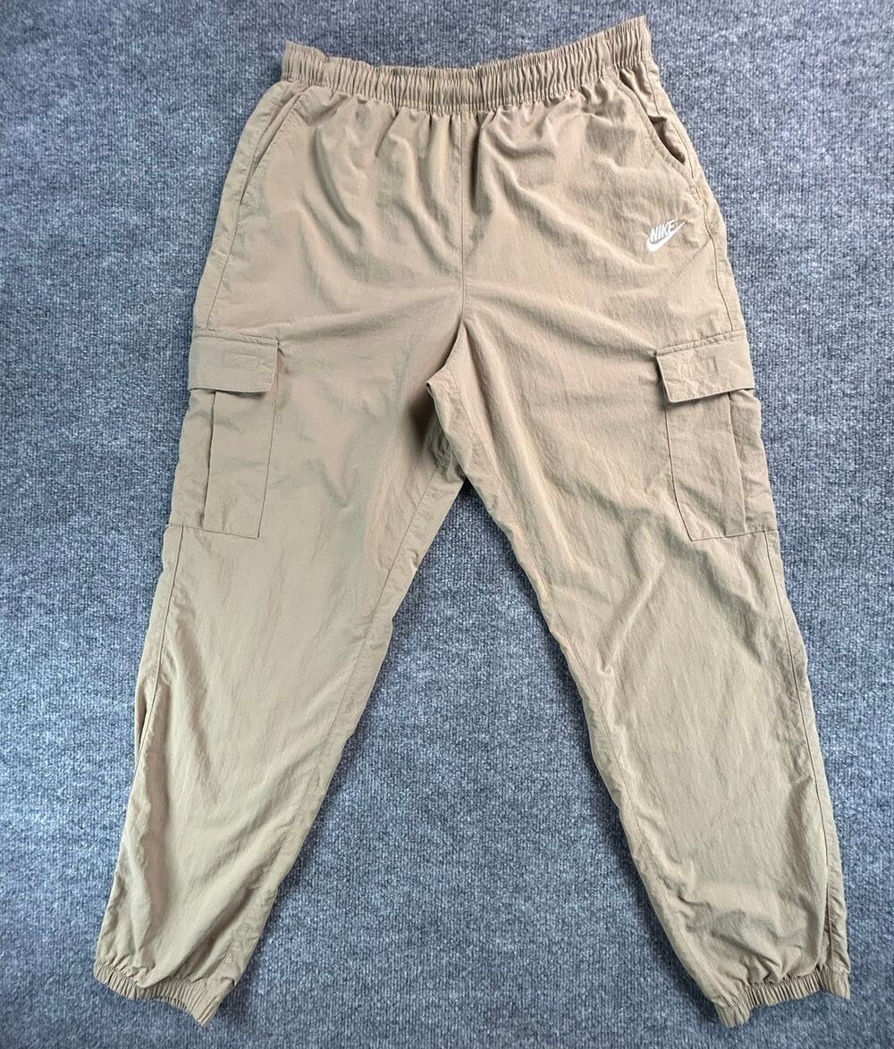 Nike Sportswear Woven Cargo Jogger Pants Khaki Beige Men's M Utility Tapered